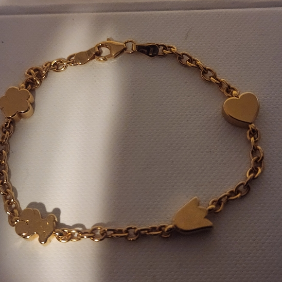 Tous Gold Heart Link Bracelet - Picture 2 of 7